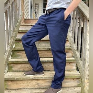 Brooks Brothers Pants Navy "Fitzgerald Fit" Dress Trousers (W35 L32) 100%‎ Wool